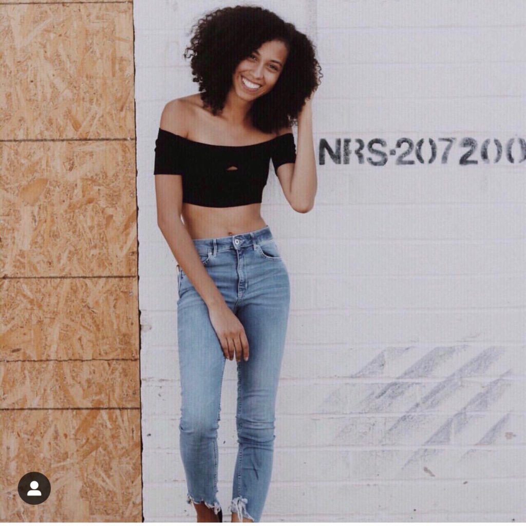 Best thrift find of 2018 on Thrifts and Tangles, off shoulder crop top, thrifted crop top