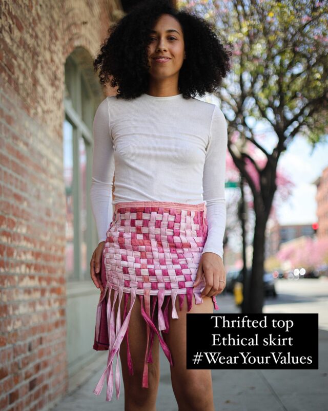 Ethical Brand Spotlight: @wildlyworn.fashion 
Black owned, hand woven, hand dyed pieces 😍

I connected with the founder of this brand many years ago at Sisterhouse Collective created by @ashleymarisaayala, an ethical store and community focused space in Downtown Vegas. I’m so thankful for that store because it was my first introduction into ethical fashion and ethical creators in Las Vegas #wearyourvalues 

Would you wear this skirt as a set or a a separate?